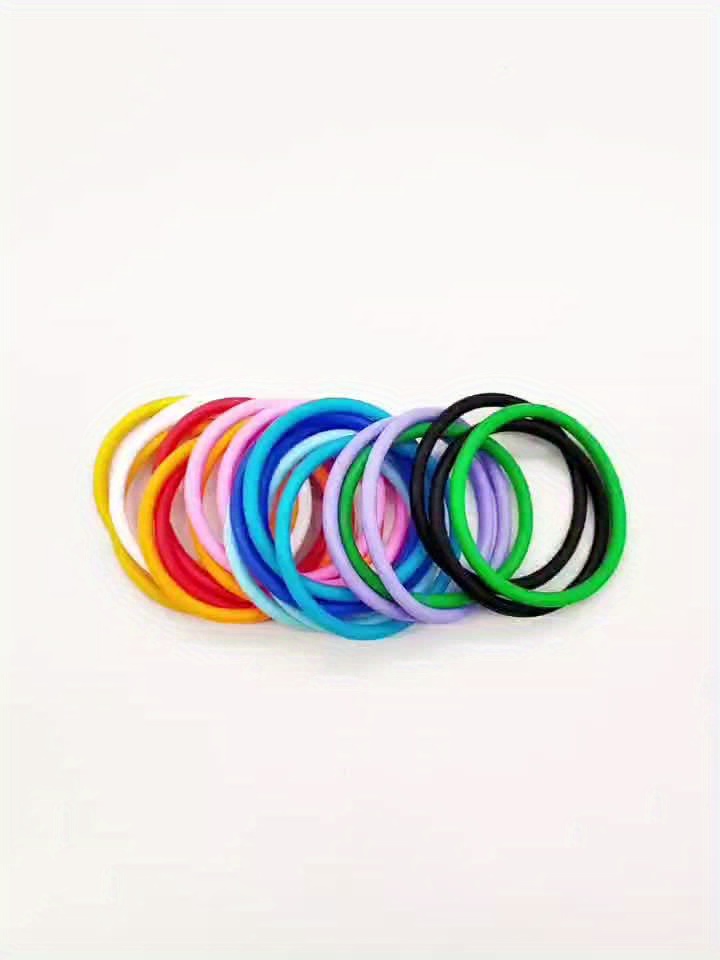 2pcs Large Round Silicone Bangle Set, Versatile